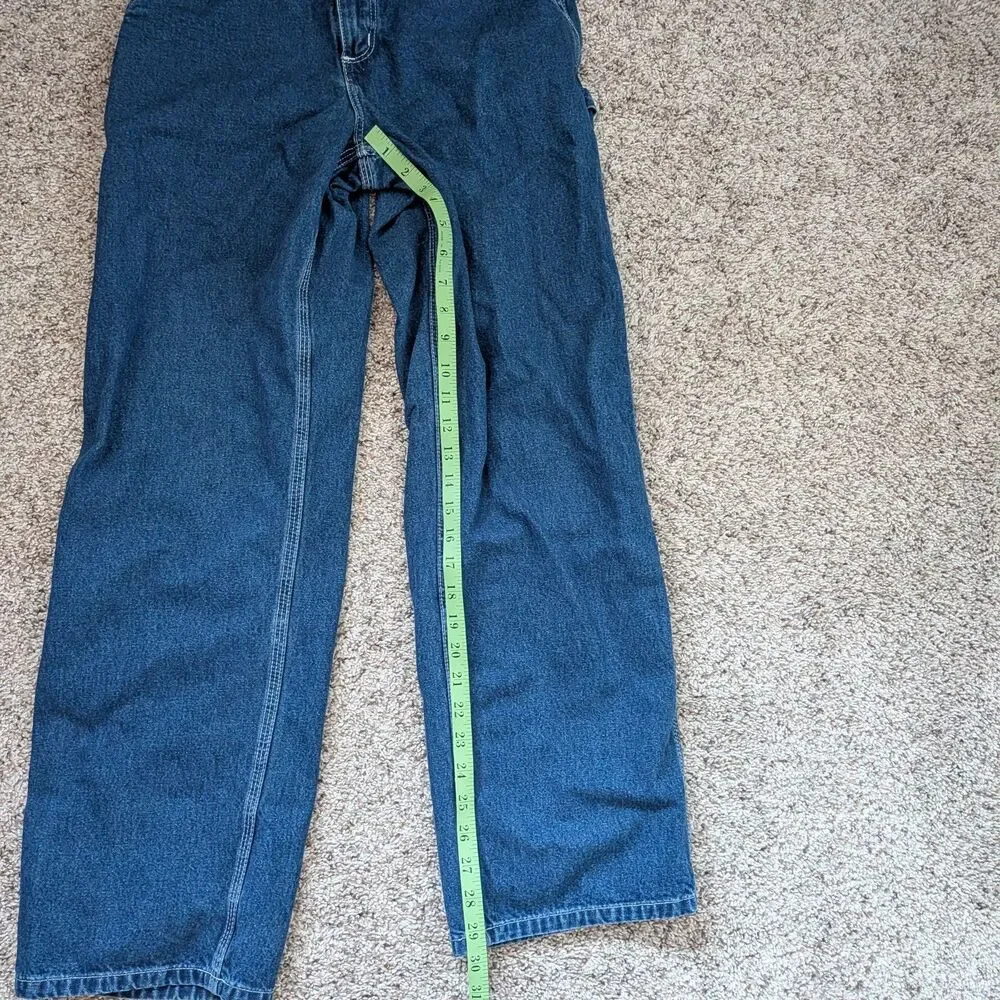 Carhartt B13 DST Dungaree Fit Carpenter Denim Blue Work Jeans Women's 29x30